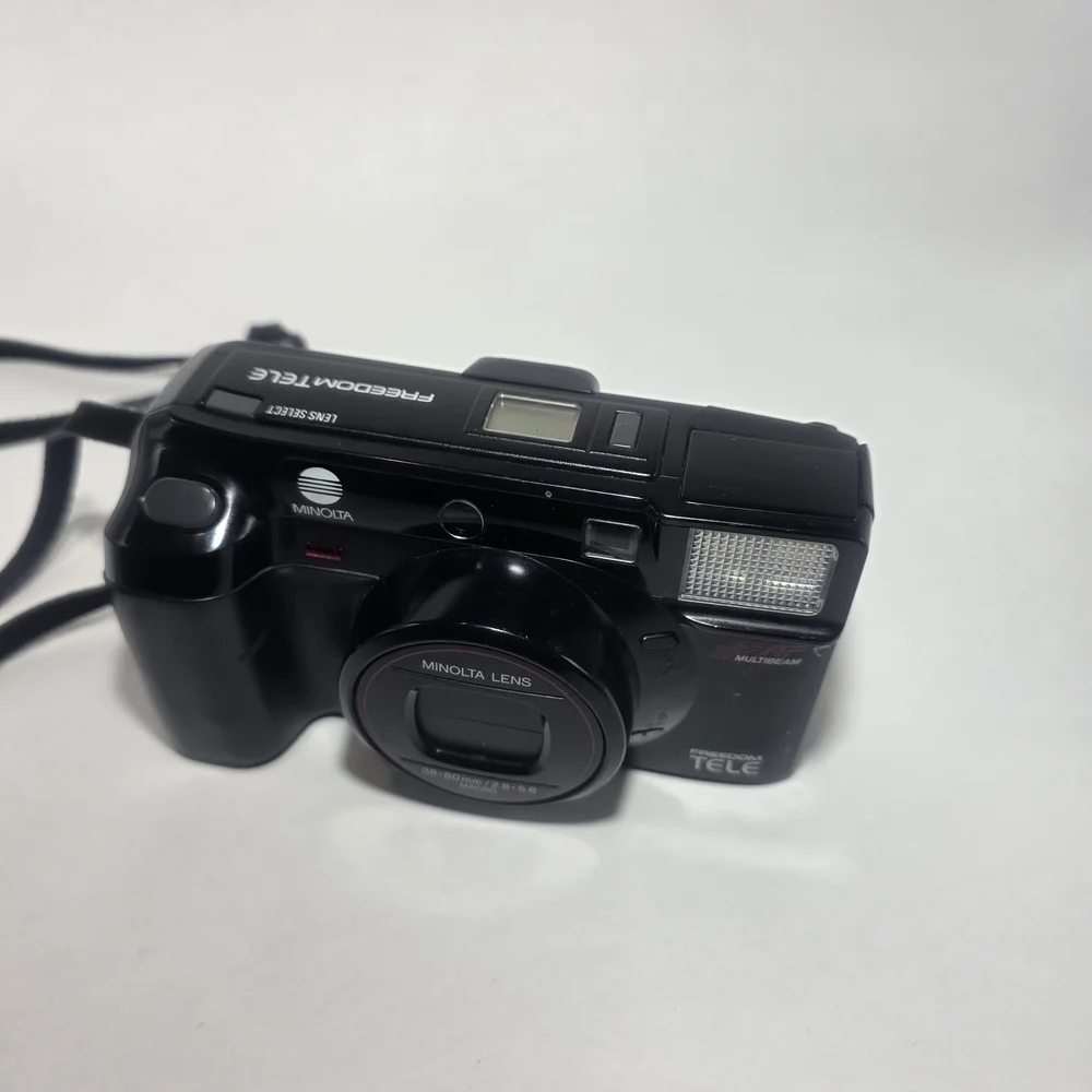 Minolta Freedom Tele 35mm Film Camera – 38–80mm Lens – Untested – As-Is